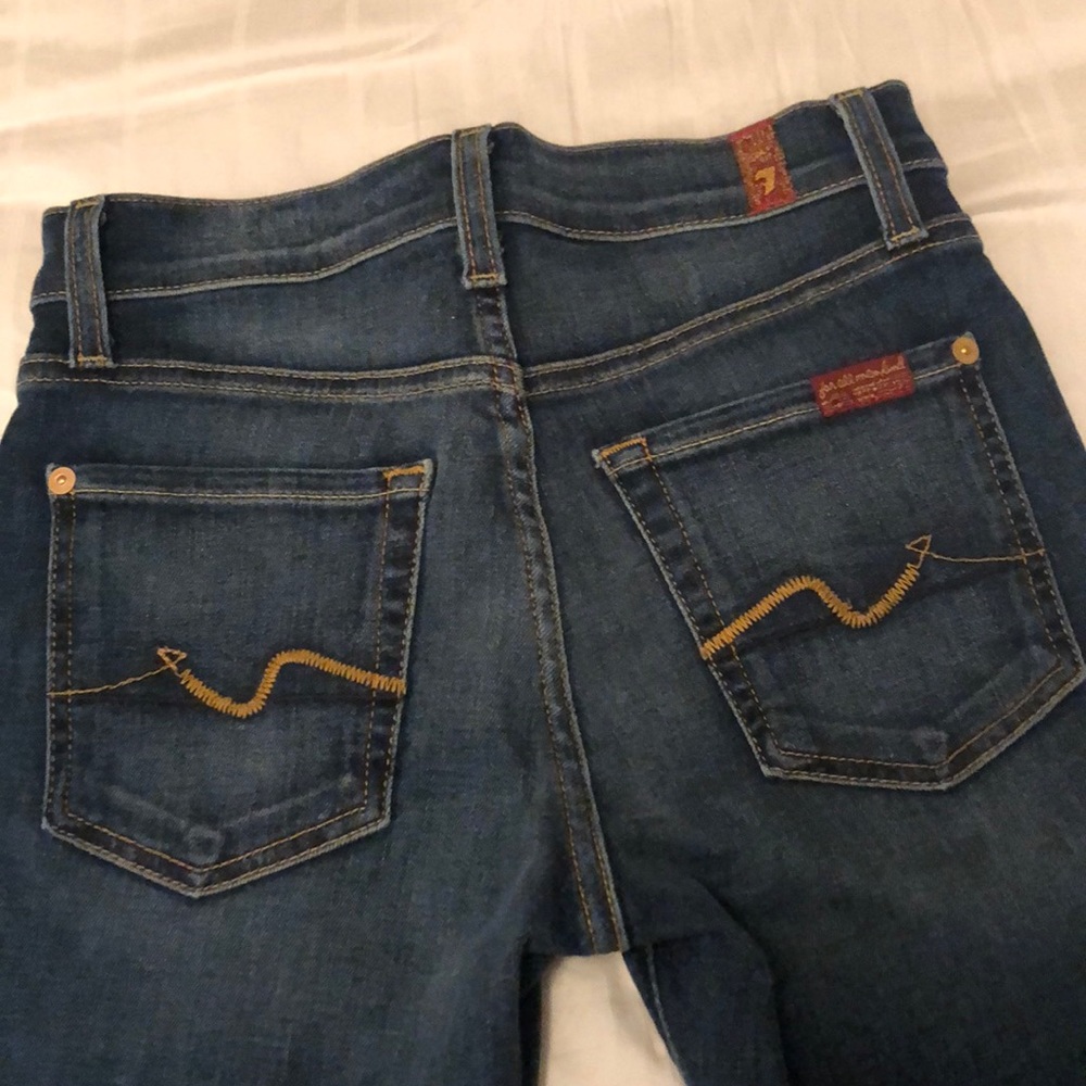 7 for all mankind ripped jeans size 25 NWT